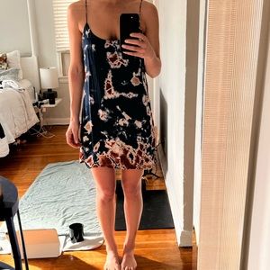 Planet blue silk tie dye dress size small